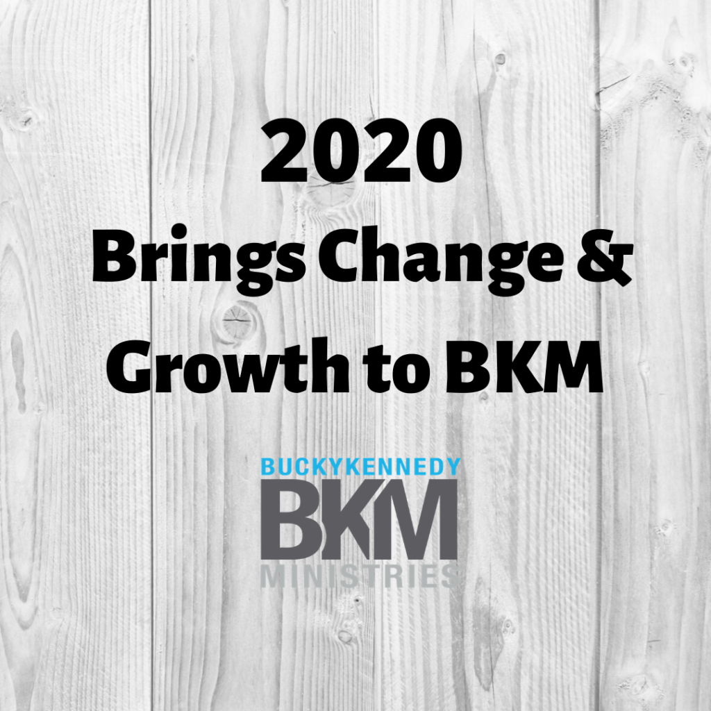 2020 Brings change and growth to BKM with BKM logo and white boarded background